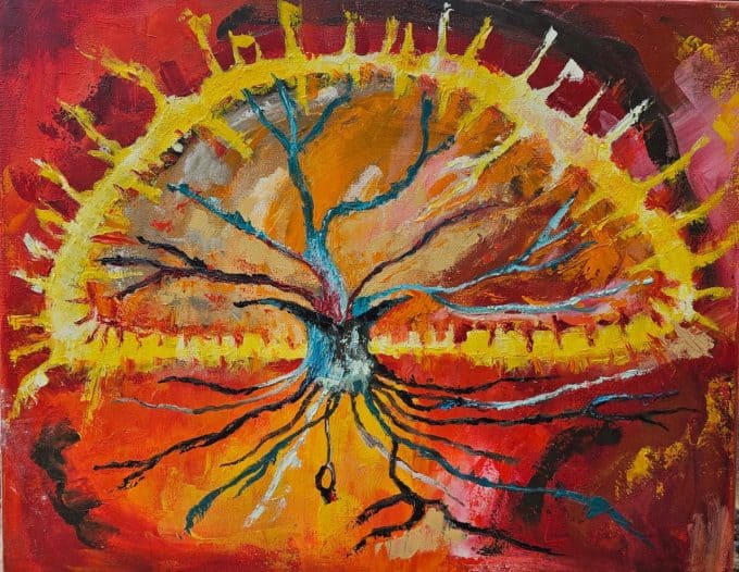 Schilderij 'Levensvonk'