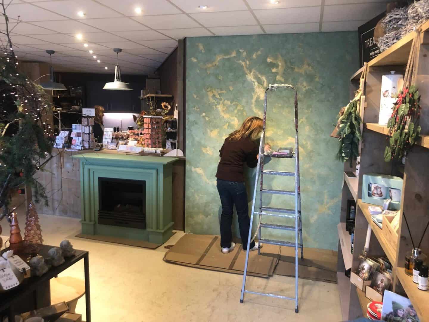 Bar aan het creeren